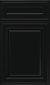 Galleria 5-Piece Maple Raised Panel Cabinet Door in Jet