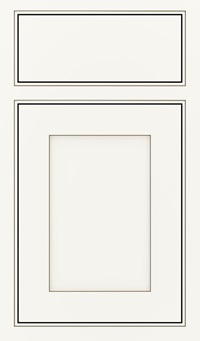 Harmony Maple Inset Cabinet Door in White Twilight